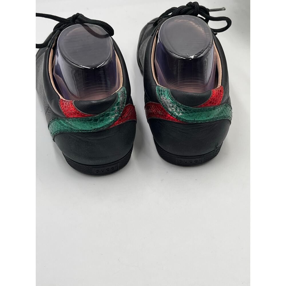 GUCCI Mens Black Bambi Marmont Leather Low Sneaker Trainers Shoes Sz m6.5/8w‎ - Picture 3 of 14